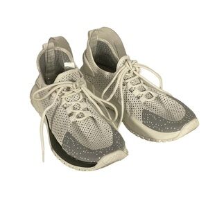 PONY Men’s PP1 Road Sz 9.5 White Gray Stretch Fabric Athletic Shoes Sneakers